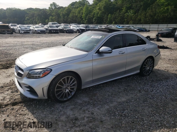 2021 Mercedes-Benz C 300 with VIN W1KWF8DB1MR604683, listed as a Copart auction lot 55934465 with Not provided miles and Salvage title. Bid and sale history available at DreamBid. Image 1.