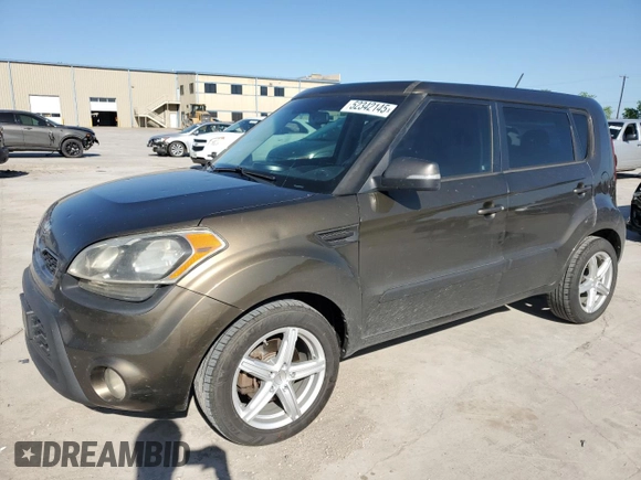 2013 Kia Soul + with VIN KNDJT2A66D7548575, listed as a Copart auction lot 52342145 with 166,922 mi miles and Salvage Title. Bid and sale history available at carsss.com. Image 1.