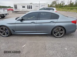 2019 BMW 5 Series M550i xDrive with VIN WBAJB9C57KB289439, listed as a IAAI auction lot 40634389 with 85,992 mi miles and . Bid and sale history available at DreamBid. Image 15.