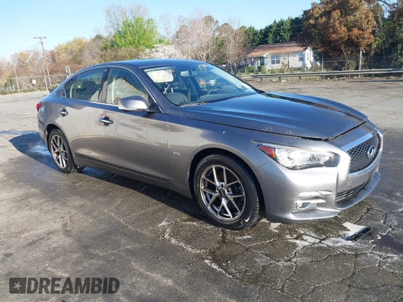 2017 Infiniti Q50 3.0t Premium with VIN JN1EV7AR1HM837831, listed as a IAAI auction lot 41818427 with 68,425 mi miles. Bid and sale history available at carsss.com. Image 1.