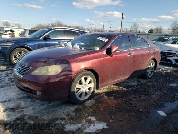 2007 Lexus ES 350 with VIN JTHBJ46G672102126, listed as a Copart auction lot 44129375 with 307,667 mi miles and Clean Title. Bid and sale history available at carsss.com. Image 1.
