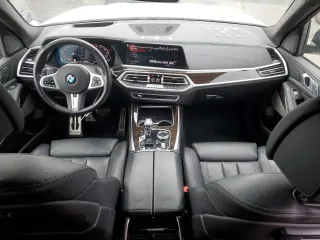 2021 BMW X7 M50i with VIN 5UXCX6C01M9E94072, listed as a Copart auction lot 78746064 with 34,400 mi miles and Salvage Title. Bid and sale history available at carsss.com. Image 8.