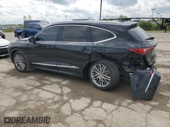 2023 Acura MDX Advance with VIN 5J8YE1H87PL022995, listed as a Copart auction lot 54848415 with 26,776 mi miles and Salvage title. Bid and sale history available at DreamBid. Image 2.