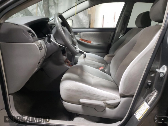 2007 Toyota Corolla CE with VIN 2T1BR32E77C850538, listed as a Copart auction lot 52617605 with 212,451 mi miles and Salvage Title. Bid and sale history available at DreamBid. Image 7.