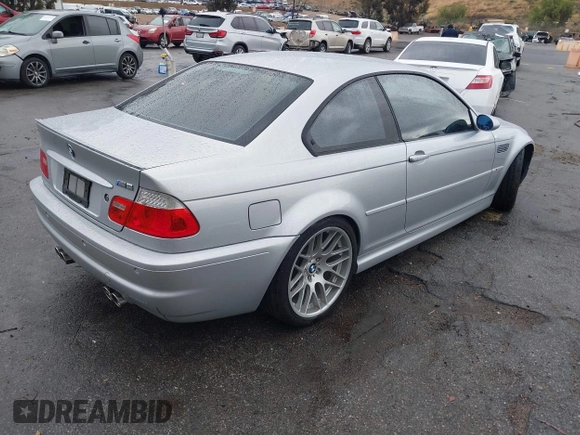 2003 BMW 3 Series M3 with VIN WBSBL93493JR24267, listed as a IAAI auction lot 42155960 with 103,631 mi miles and . Bid and sale history available at DreamBid. Image 4.
