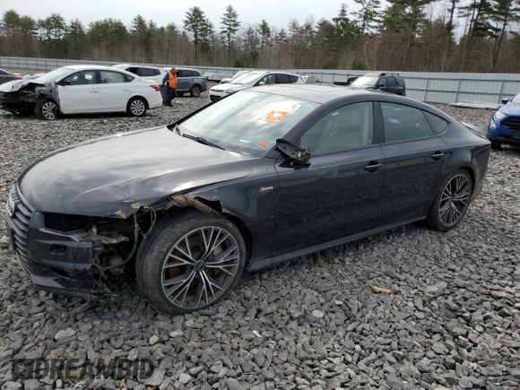 2017 Audi A7 Prestige with VIN WAU22AFC7HN085750, listed as a Copart auction lot 51886284 with 101,997 mi miles and Salvage Title. Bid and sale history available at carsss.com. Image 1.