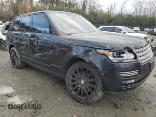 2015 Land Rover Range Rover Autobiography with VIN SALGV2TFXFA217448, listed as a Copart auction lot 81791184 with 102,703 mi miles and Salvage title. Bid and sale history available at DreamBid. Image 4.