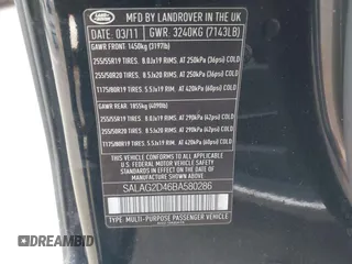 2011 Land Rover LR4 HSE with VIN SALAG2D46BA580286, listed as a IAAI auction lot 41721785 with 156,443 mi miles and . Bid and sale history available at DreamBid. Image 9.