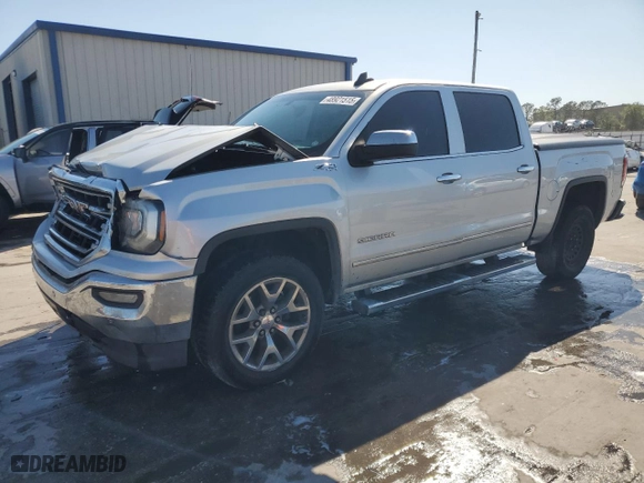 2017 GMC Sierra 1500 SLT with VIN 3GTU2NEC4HG474083, listed as a Copart auction lot 48921515 with 0 mi miles and Salvage Title. Bid and sale history available at carsss.com. Image 1.