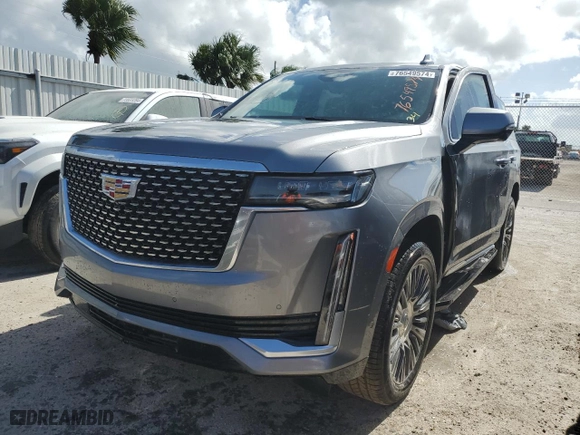 2021 Cadillac Escalade RWD Premium Luxury with VIN 1GYS3BKL9MR476536, listed as a Copart auction lot 76549574 with 49,039 mi miles and Non Repairable. Bid and sale history available at carsss.com. Image 1.