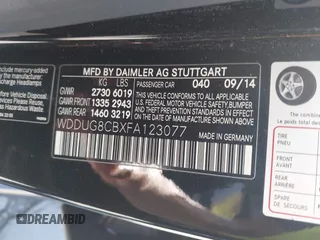 2015 Mercedes-Benz S 550 z VIN WDDUG8CBXFA123077, wystawiony jako IAAI lot #42194749 z przebiegiem 92 392 mil mil oraz . Historia ofert i sprzedaży dostępna na DreamBid. Obrazek 9.