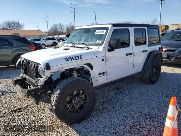 2024 Jeep Wrangler Sport S with VIN 1C4PJXDN8RW105678, listed as a Copart auction lot 44946285 with 22,102 mi miles and Salvage title. Bid and sale history available at DreamBid. Image 1.