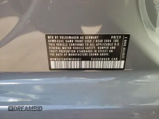 2023 Volkswagen GTI SE с VIN WVW3A7CD0PW209201, выставлен на аукционе Copart как лот 76271464 с пробегом Не указан миль и Списание • Salvage title. История ставок и продаж доступна на DreamBid. Изображение 12.