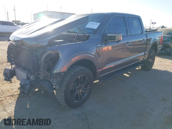 2021 Ford F-150 XL with VIN 1FTFW1E8XMFB77980, listed as a IAAI auction lot 41695579 with 42,802 mi miles. Bid and sale history available at carsss.com. Image 2.