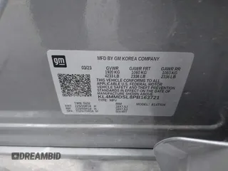 2023 Buick Encore GX Select z VIN KL4MMDSL8PB163721, wystawiony jako IAAI lot #42097734 z przebiegiem 22 896 mil mil oraz . Historia ofert i sprzedaży dostępna na DreamBid. Obrazek 9.