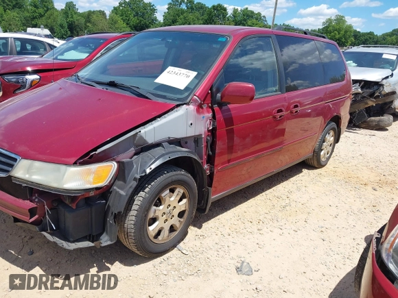 2003 Honda Odyssey EX with VIN 5FNRL18663B021888, listed as a IAAI auction lot 42343770 with 261,998 mi miles and . Bid and sale history available at DreamBid. Image 2.