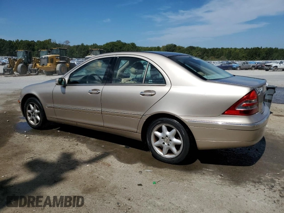 2003 Mercedes-Benz C 320 with VIN WDBRF64J53F327005, listed as a Copart auction lot 69500224 with 99,375 mi miles and Salvage Title. Bid and sale history available at DreamBid. Image 2.