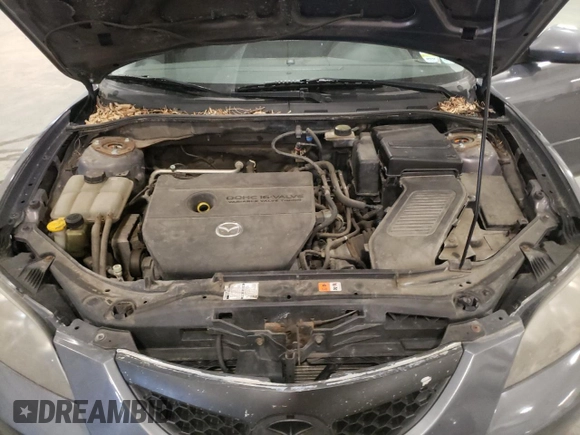 2008 Mazda 3 Sport with VIN JM1BK12F981866604, listed as a Copart auction lot 55243085 with 204,494 mi miles and Salvage Title. Bid and sale history available at DreamBid. Image 11.