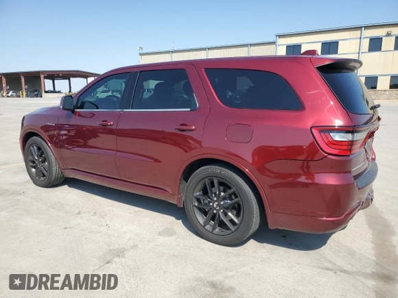 2021 Dodge Durango R/T with VIN 1C4SDHCT5MC626875, listed as a Copart auction lot 75697474 with 46,264 mi miles and Salvage Title. Bid and sale history available at DreamBid. Image 2.