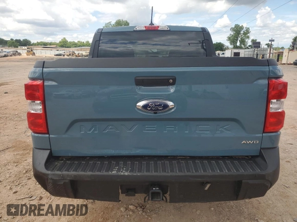2023 Ford Maverick XL with VIN 3FTTW8F9XPRA99145, listed as a Copart auction lot 56218175 with 15,697 mi miles and Salvage title. Bid and sale history available at DreamBid. Image 6.