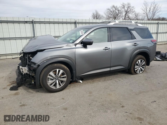 2023 Nissan Pathfinder SL with VIN 5N1DR3CC1PC234294, listed as a Copart auction lot 49894495 with 29,442 mi miles and Salvage title. Bid and sale history available at DreamBid. Image 1.