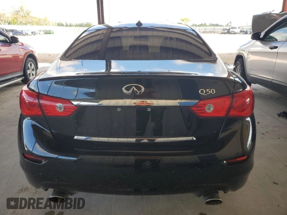 2017 Infiniti Q50 Signature Edition with VIN JN1EV7AP7HM739398, listed as a Copart auction lot 72574484 with 107,823 mi miles and Clean Title. Bid and sale history available at DreamBid. Image 6.