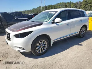 2013 Infiniti JX35 with VIN 5N1AL0MM3DC328229, listed as a Copart auction lot 76623144 with 97,187 mi miles and Salvage Title. Bid and sale history available at carsss.com. Image 1.