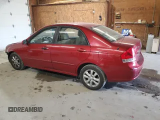 2009 Kia Spectra EX with VIN KNAFE222495664515, listed as a Copart auction lot 77566074 with 151,615 mi miles and Clean Title. Bid and sale history available at carsss.com. Image 2.