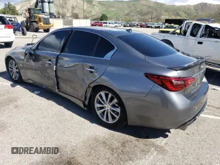 2020 Infiniti Q50 Pure with VIN JN1EV7AP5LM200190, listed as a Copart auction lot 48385695 with 47,861 mi miles and Salvage Title. Bid and sale history available at carsss.com. Image 2.