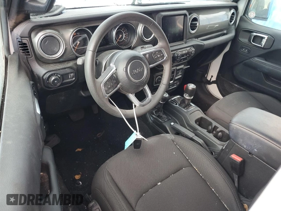 2023 Jeep Wrangler Sahara with VIN 1C4HJXEN6PW692981, listed as a Copart auction lot 42307845 with 26,017 mi miles and Non repairable. Bid and sale history available at DreamBid. Image 8.