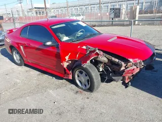 2001 Ford Mustang Standard with VIN 1FAFP40441F122154, listed as a IAAI auction lot 41866131 with 214,865 mi miles. Bid and sale history available at carsss.com. Image 1.