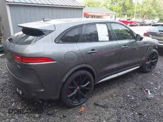 2019 Jaguar F-Pace SVR with VIN SADCZ2EE6KA607539, listed as a IAAI auction lot 42426049 with Not provided miles and . Bid and sale history available at DreamBid. Image 4.