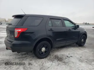 2014 Ford Utility Police Interceptor with VIN 1FM5K8AR5EGC38349, listed as a Copart auction lot 86513584 with 65,099 mi miles and Salvage Title. Bid and sale history available at carsss.com. Image 3.