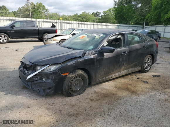 2018 Honda Civic Sedan LX with VIN 2HGFC2F50JH582244, listed as a Copart auction lot 53786895 with 0 mi miles and Salvage Title. Bid and sale history available at carsss.com. Image 1.