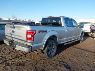 2018 Ford F-150 XL with VIN 1FTFW1EG0JFB44991, listed as a IAAI auction lot 41751140 with 153,051 mi miles. Bid and sale history available at carsss.com. Image 4.