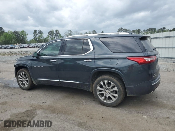 2021 Chevrolet Traverse Premier with VIN 1GNERKKW4MJ163718, listed as a Copart auction lot 51837295 with 126,247 mi miles and Salvage title. Bid and sale history available at DreamBid. Image 2.