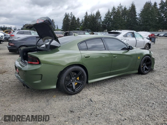 2019 Dodge Charger Scat Pack z VIN 2C3CDXGJ9KH593210, wystawiony jako Copart lot #56586775 z przebiegiem 73 405 mil mil oraz Szkoda całkowita • Salvage title. Historia ofert i sprzedaży dostępna na DreamBid. Obrazek 3.