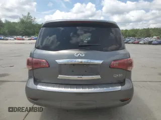 2017 Infiniti QX80 with VIN JN8AZ2NE7H9151603, listed as a Copart auction lot 60823795 with 128,027 mi miles and Clean title. Bid and sale history available at DreamBid. Image 6.