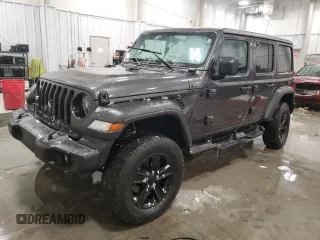 2020 Jeep Wrangler Unlimited Sport S with VIN 1C4HJXDG8LW311497, listed as a Copart auction lot 45329025 with 97,842 mi miles and Non repairable. Bid and sale history available at DreamBid. Image 1.