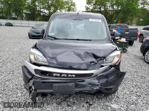 2022 Ram ProMaster City Cargo Tradesman with VIN ZFBHRFAB4N6Y68800, listed as a Copart auction lot 57137235 with 18,140 mi miles and Salvage title. Bid and sale history available at DreamBid. Image 5.