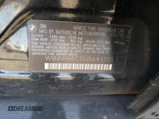 2011 BMW 3 Series 328i с VIN WBAPH5C56BA442111, выставлен на аукционе Copart как лот 54901935 с пробегом 123 927 миль миль и Списание • Salvage title. История ставок и продаж доступна на DreamBid. Изображение 12.