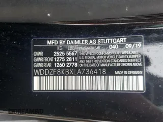 2020 Mercedes-Benz E-Class AMG E 63 S with VIN WDDZF8KBXLA736418, listed as a Copart auction lot 42423335 with 41,789 mi miles and Salvage Title. Bid and sale history available at carsss.com. Image 15.