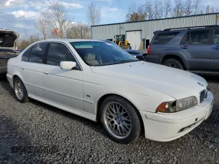 2002 BMW 5 Series 525iA with VIN WBADT43412GY44358, listed as a Copart auction lot 50822295 with 0 mi miles and Salvage Title. Bid and sale history available at carsss.com. Image 4.