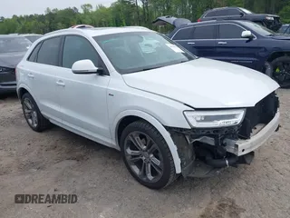2016 Audi Q3 Prestige z VIN WA1GFCFS7GR022309, wystawiony jako IAAI lot #41976521 z przebiegiem 82 118 mil mil oraz . Historia ofert i sprzedaży dostępna na DreamBid. Obrazek 1.