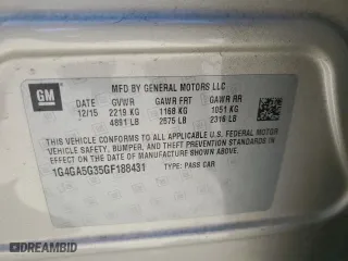 2016 Buick LaCrosse with VIN 1G4GA5G35GF188431, listed as a Copart auction lot 47243575 with 113,853 mi miles and Salvage Title. Bid and sale history available at carsss.com. Image 14.