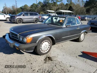 1986 Mercedes-Benz 560 with VIN WDBBA48D5GA038671, listed as a Copart auction lot 48361685 with 120,509 mi miles and Clean Title. Bid and sale history available at carsss.com. Image 1.