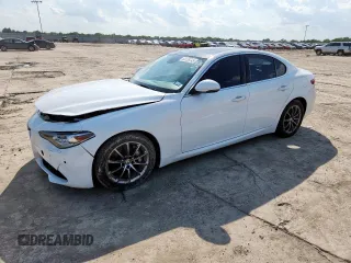 2019 Alfa Romeo Giulia Sport with VIN ZARFAMAN3K7616431, listed as a Copart auction lot 64135745 with 104,707 mi miles and Clean title. Bid and sale history available at DreamBid. Image 1.