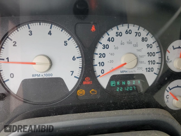 2007 Dodge Ram 2500 SLT with VIN 1D7KS28D67J589720, listed as a Copart auction lot 79232384 with 221,207 mi miles and Salvage Title. Bid and sale history available at carsss.com. Image 9.