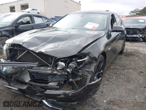 2014 BMW 5 Series 535i with VIN WBA5B1C51ED480639, listed as a IAAI auction lot 41257379 with Not Provided miles. Bid and sale history available at carsss.com. Image 6.