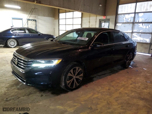 2020 Volkswagen Passat 2.0T SEL with VIN 1VWCA7A39LC003622, listed as a Copart auction lot 43281103 with 30,014 mi miles. Bid and sale history available at carsss.com. Image 1.